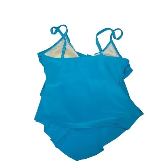 Magicsuit Nwt Rita Tiered Tankini Top in Pool size 8
